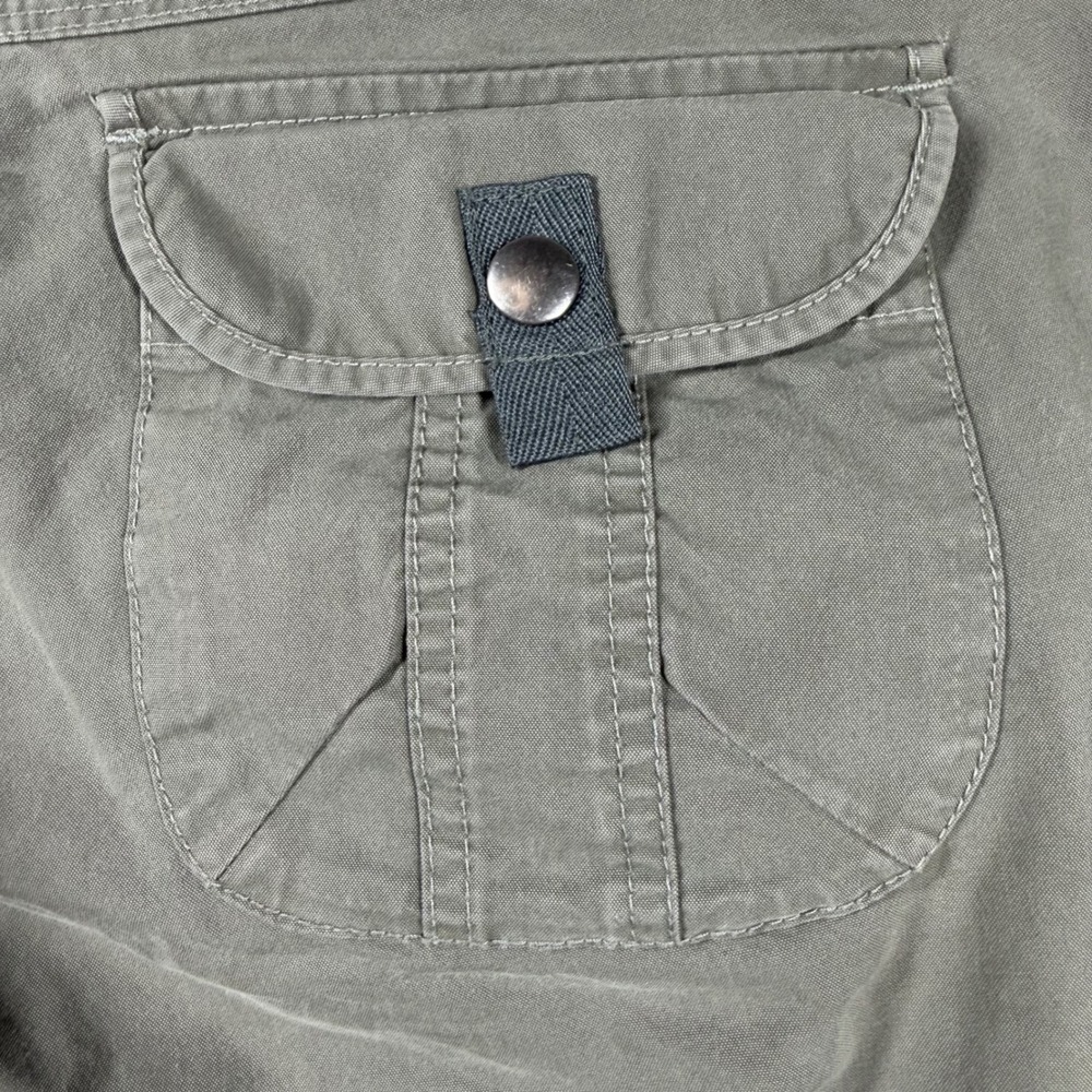 Kuhl Legendary Women 8 Reg Cargo Hiking Pants Olive Green Articulated Knee - Picture 9 of 10